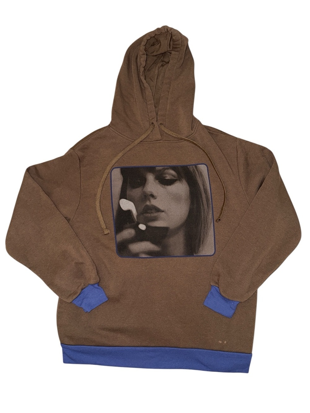 Taylor Swift Midnights brown and blue fleece hoodie women’s size small